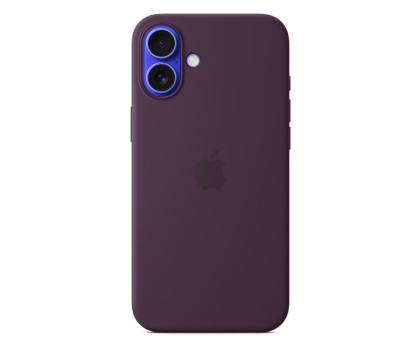 Etui do telefonów APPLE Silikonowe etui MagSafe do iPhone 16 Plus dojrzała śliwka